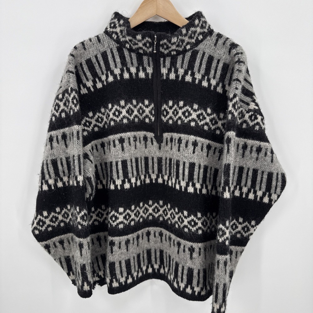 Coldwater Creek Womens 100% Icelandic Wool Fair Isle Sweater Size Large Nordic